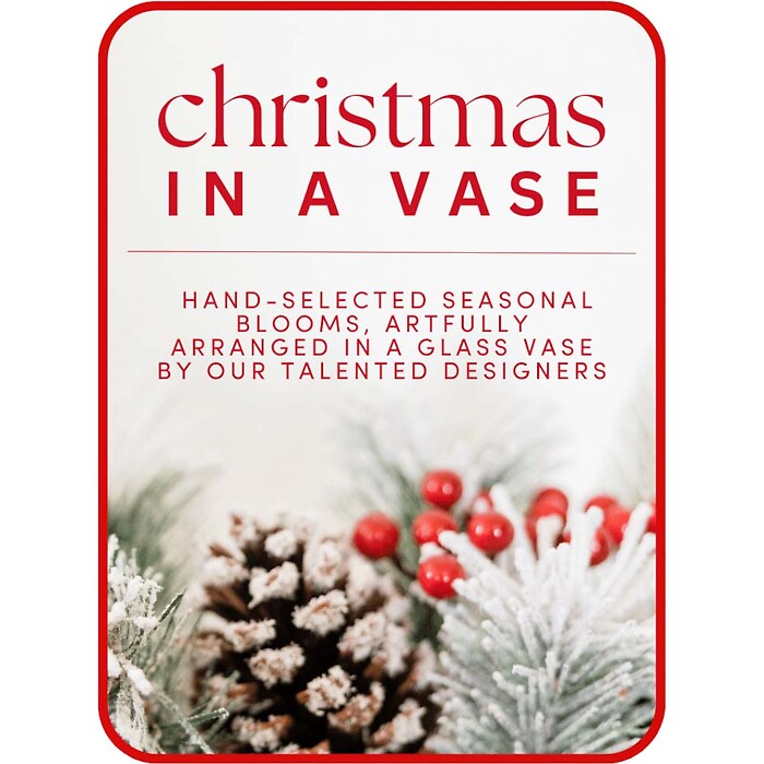 Designer&#039;s Choice Christmas Vase Arrangement