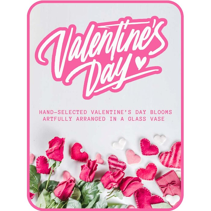 Valentine&#039;s Day Designer&#039;s Choice Vase